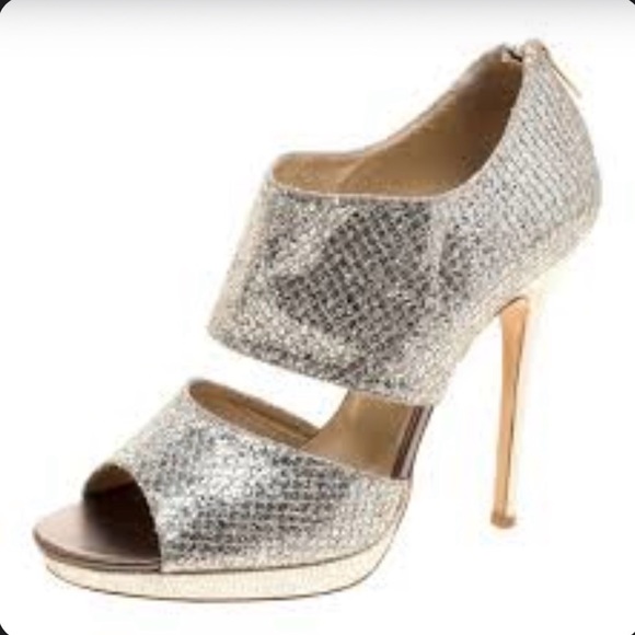 Jimmy Choo Shoes - Jimmy Choo Sparkling Gold Heels